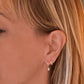 Pendientes Toque  (Plata-Acero)